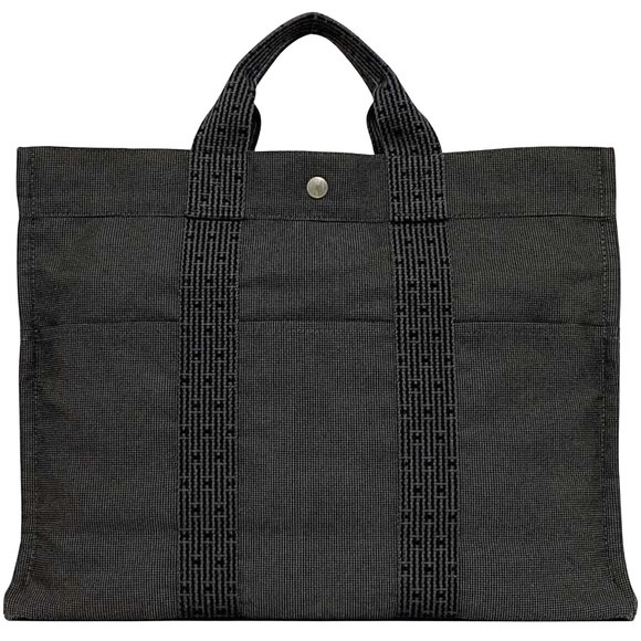 Hermès Herline Grey Canvas tote - Picture 1 of 10